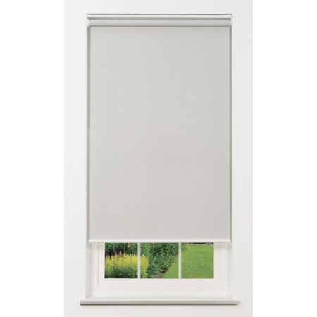Linen Avenue Cordless 1% Solar Screen Standard Roller Shade, 26 1/2 W x 42 H, Grey R2SS1GY2650B42